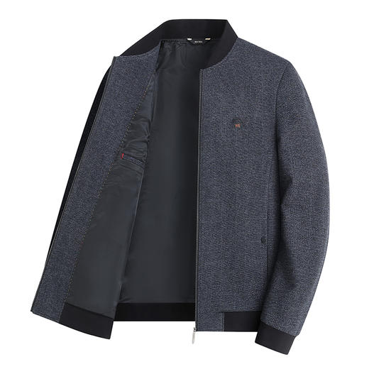 【新款DWP】大依优型大码棒球领夹克外套加肥加大肥佬休闲商务上衣男士胖子弹力 商品图2