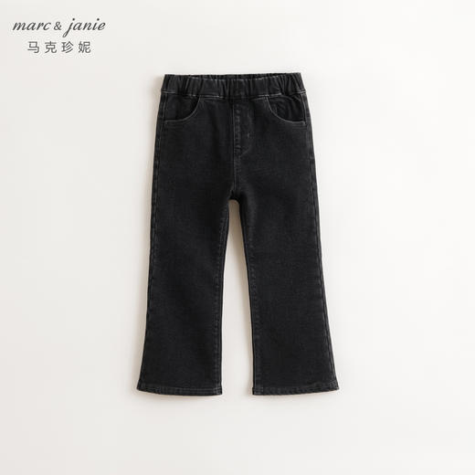 女童时尚经典微喇牛仔裤儿童裤子秋冬装241571 商品图1