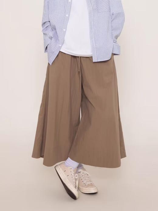 LIVINGTOWN/LT砂洗棉阔腿裤 商品图4