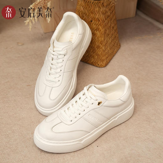 ARCHCONTACT安启美奈舒适增高时尚百搭新款小白鞋52969 商品图4