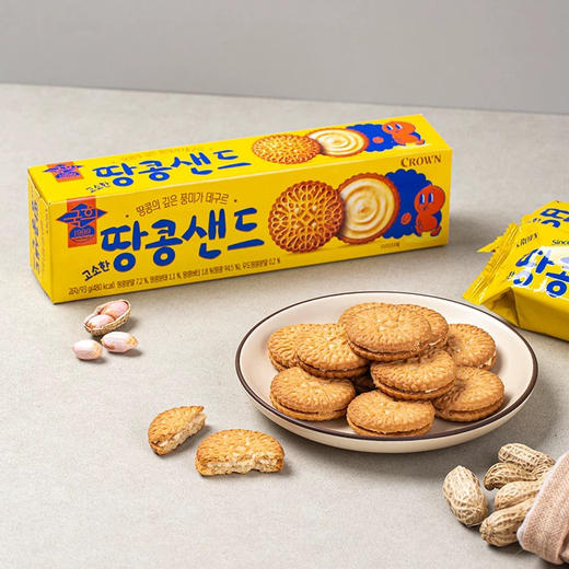 克丽安醇香花生夹心饼干93g 商品图0