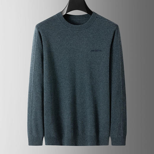 【100%羊毛】【新款DPS】大依优型大码男装羊毛衫100%绵羊毛针织衫打底线衣套头纯色上衣男士胖子 商品图0