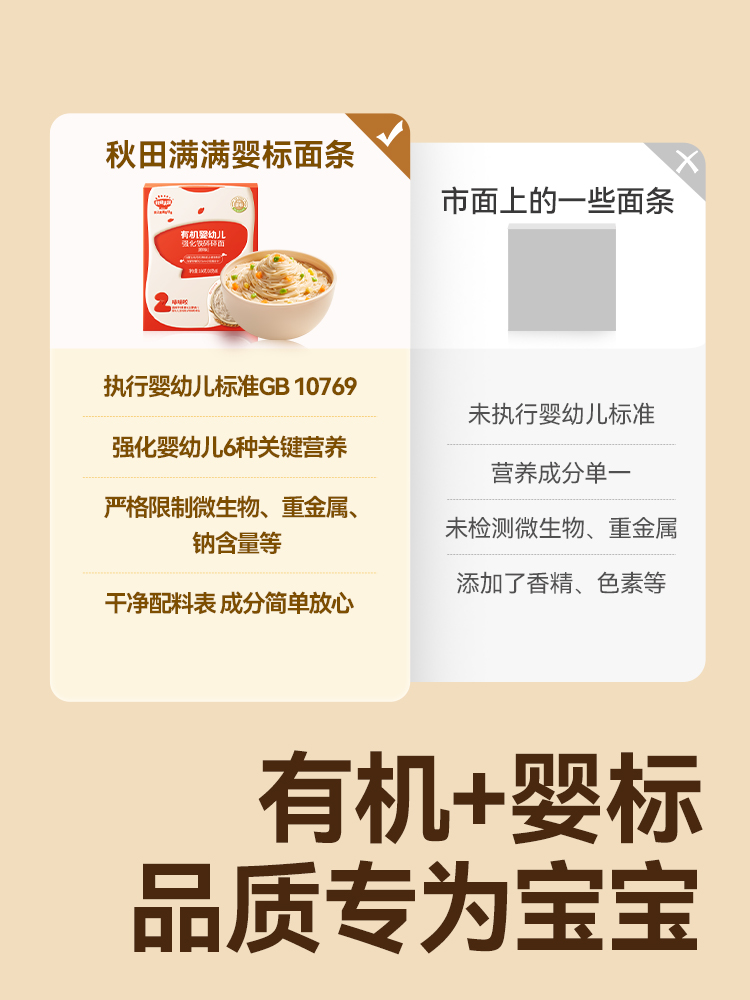 1212【秋田满满】 婴幼儿碎碎面 组合特惠装 （三件起发）