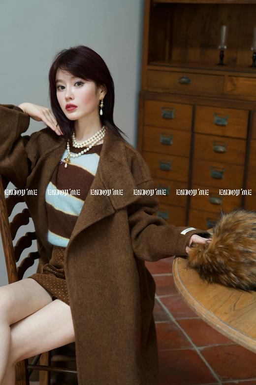 【门店同款】ENJOY冬季柔韧与共立领大衣 159496845 商品图5