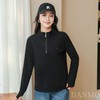 舒暖自在「DANMO小O刺绣磨毛卫衣」半拉链设计 穿脱更方便 抗起球 抗静电 藏肉显瘦 商品缩略图2