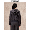 VIMAGE纬漫纪时尚双头拉链休闲连帽卫衣秋季新款V2203808 商品缩略图4