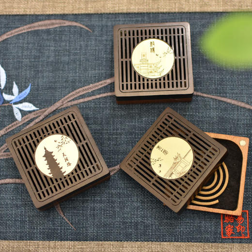 羽诗制造出品 闻香听颂套装陶瓷蓝牙音箱四方香盒文创礼盒 商品图3