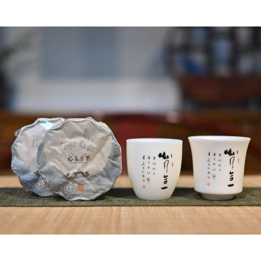 羽诗制造出品 茶语禅心花神杯禅定杯寿眉白茶礼盒套装 商品图0
