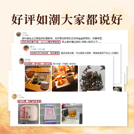 元正 茶票花中君 特级武夷红茶茶叶兰花香罐装50g/150g/300g 商品图6