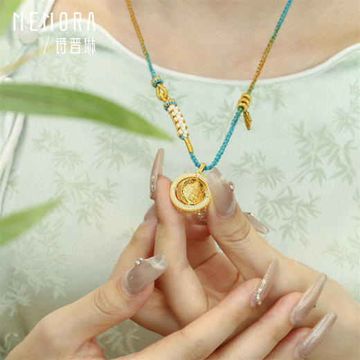 【热卖臻品】守护系列 黄金黄财神/扎基拉姆吊坠 足金钻石挂坠气质女士礼物MEMORA诗普琳LP440301、LP440201 商品图2