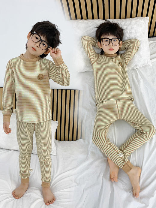 【YW】无忧购儿童秋冬款德绒保暖羊毛蚕丝无骨秋衣秋裤内衣套装713（截单后7天发货) 商品图7