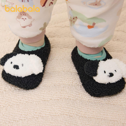 【爆品主推】巴拉巴拉宝宝地板袜防滑点胶冬季加厚加绒婴幼儿保暖袜子学步不滑 商品图1