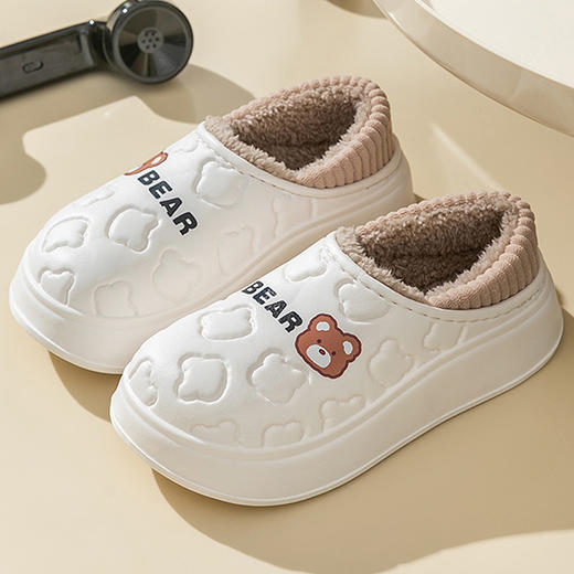 【冬季新款棉拖鞋】外穿室内居家居保暖鞋 包跟防水月子鞋棉鞋女 商品图6