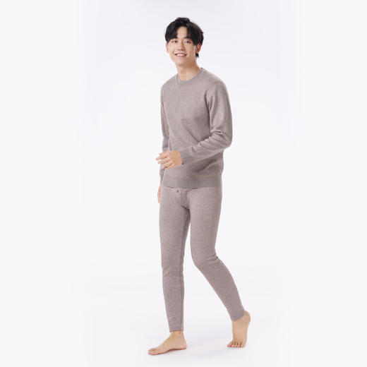 都市丽人都市锋尚保暖衣强暖套装德绒提花复合绒厚男士保暖衣套装FWT2A5 商品图2