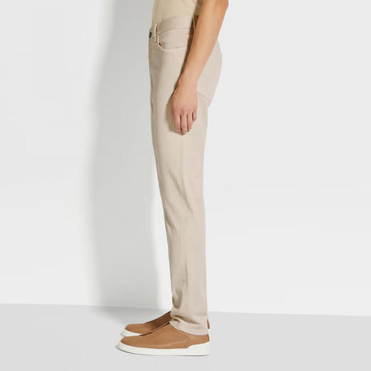 ZEGNA 杰尼亚 男士弹力棉质休闲牛仔裤 米色 UDI45A7 CITYX N03 商品图2