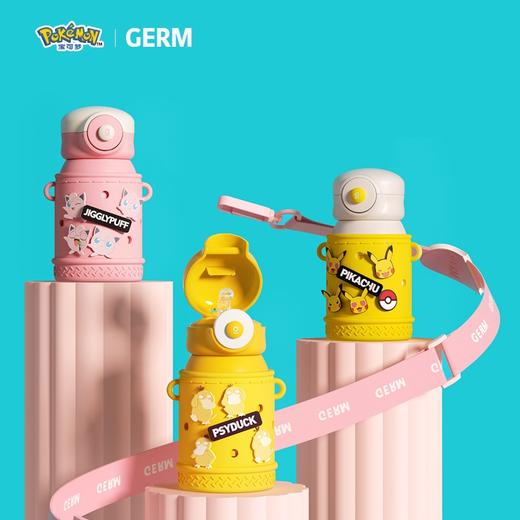 【自营】 格沵GERM 宝可梦系列保温杯 一杯双盖 316L不锈钢 500ml 胖丁/可达鸭 商品图0