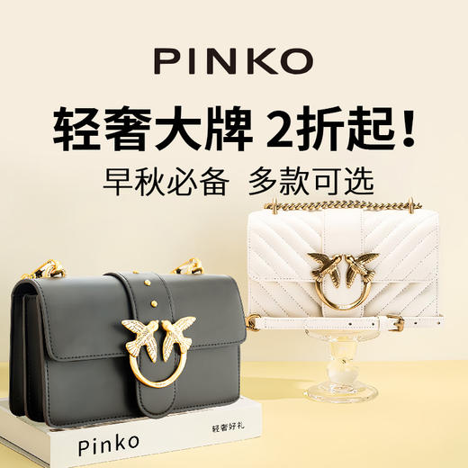 严选 | 意大利PINKO女包 PIN003Y6Y3单肩斜挎羊皮缝飞鸟燕子包 商品图0