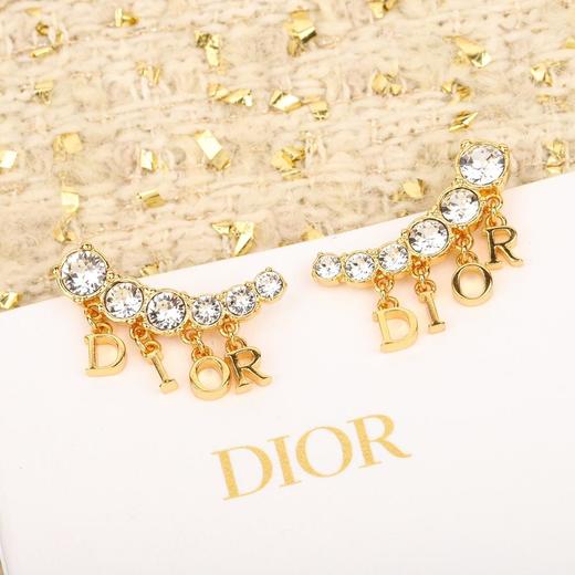 迪奥Dior左右字母水钻耳环（XTY） 商品图2