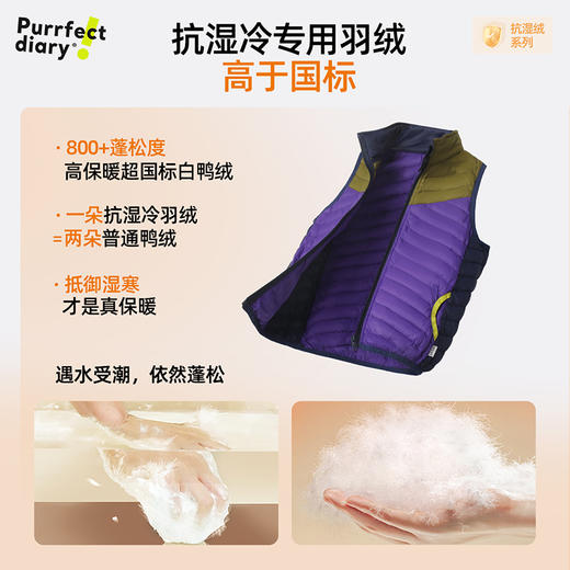 fx-【年末清仓，1件不剩】儿童拼色超轻羽绒马甲 PDMJ2403 商品图4