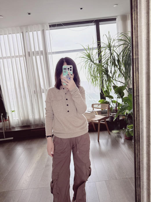 【必入单品】噢蜜ooomeooo口袋款羊绒衫 商品图3