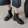 阿么手工女鞋真皮厚底切尔西短靴女拼接英伦风秋冬新款靴子4.5CM 商品缩略图2