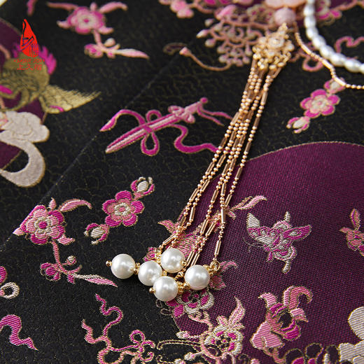 SAINTJOY/上久楷女式宋锦马甲  鹤蝶四季花纹锦 CY1044207008 商品图7