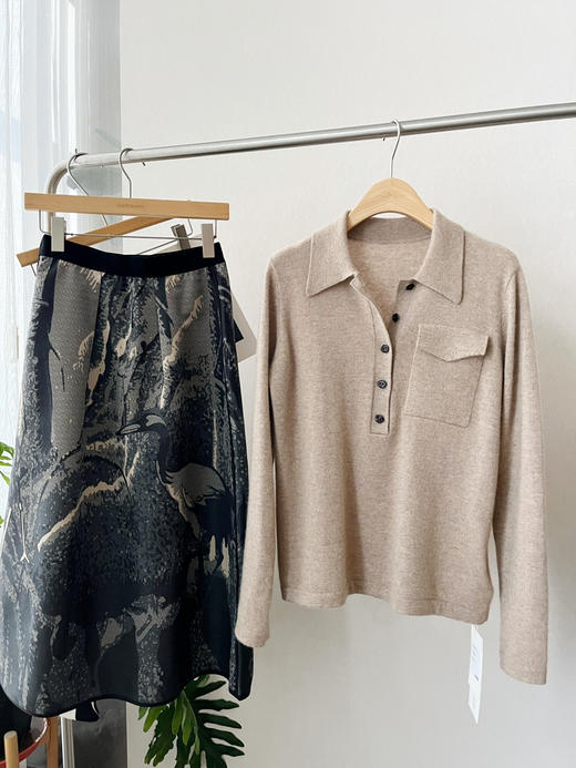 【必入单品】噢蜜ooomeooo口袋款羊绒衫 商品图5