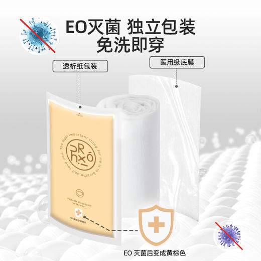 5A级抗菌！绒呼吸一次性内裤女纯棉 自由无束缚 独立包装 商品图5