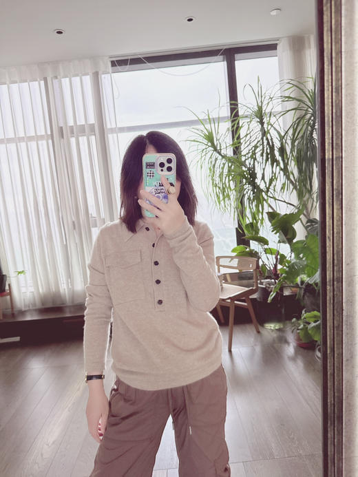 【必入单品】噢蜜ooomeooo口袋款羊绒衫 商品图2