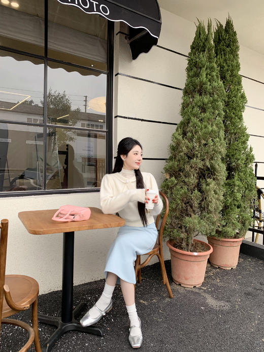 <曾小咸推荐>微信粉丝秒杀专场 仅此今天 活动结束下架！！baby蓝甜美气质半身裙 日常129.99 立减60 秒杀69.99！！ 商品图4