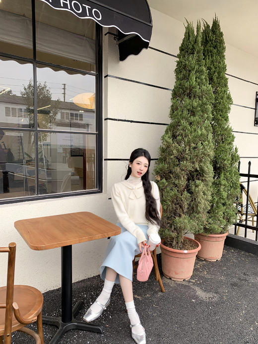 <曾小咸推荐>微信粉丝秒杀专场 仅此今天 活动结束下架！！baby蓝甜美气质半身裙 日常129.99 立减60 秒杀69.99！！ 商品图3