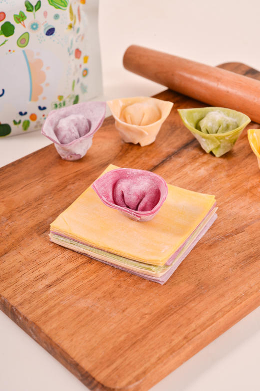 食麦香五色果蔬馄饨皮 商品图5