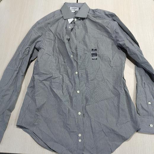 瑕疵Calvin Klein/CK 男士修身抗皱排汗弹力休闲商务长袖衬衫 商品图0