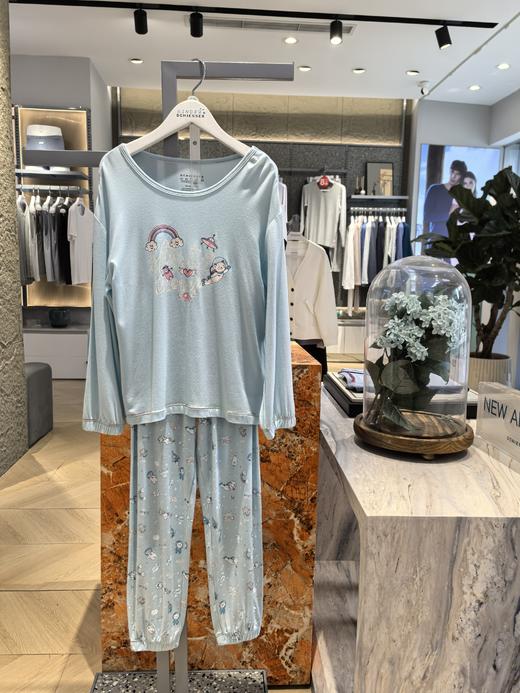 【印花莫代尔】SCHIESSER德国舒雅女童莫代尔印花长袖长裤套装3F/20271H 商品图0