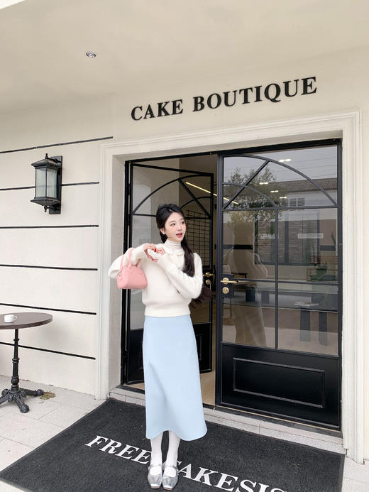 <曾小咸推荐>微信粉丝秒杀专场 仅此今天 活动结束下架！！baby蓝甜美气质半身裙 日常129.99 立减60 秒杀69.99！！ 商品图2