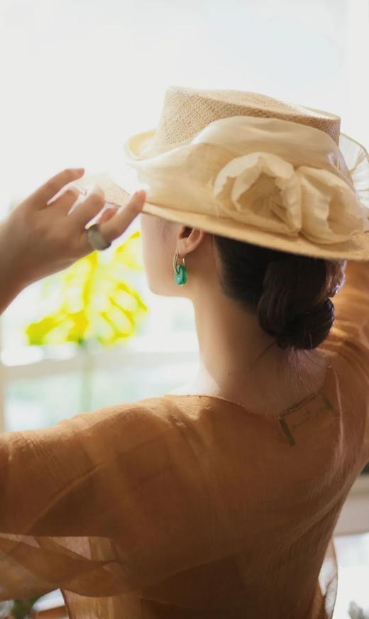 纯料之美｜收藏级满绿平安扣耳环 商品图4