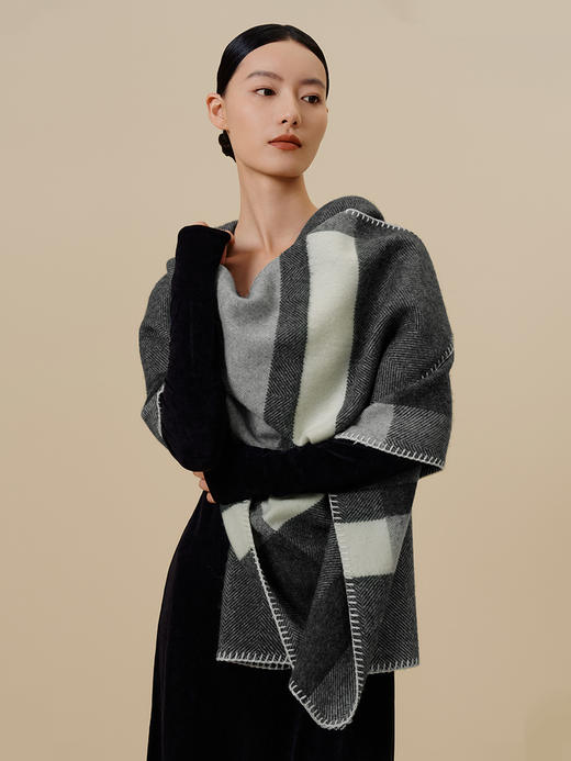 万事利羊毛围巾-冬颂 商品图1