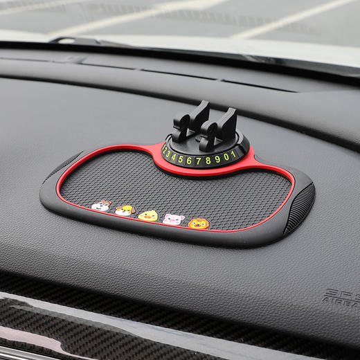 【卡通支架车载防滑垫】三合一置物停车导航支架PVC隐藏号码蜂窝防滑垫，支持横屏/竖屏，可以自由旋转360° 满足不同视觉角度。ry 商品图5