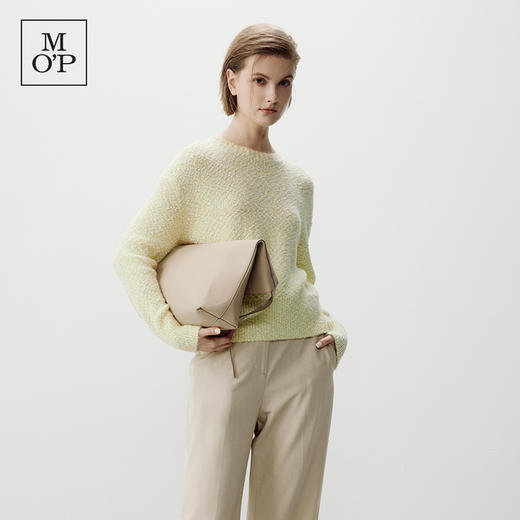 Marc O'Polo/MOP 秋季新款花纱圆领合体版型长袖套头针织衫女 商品图1