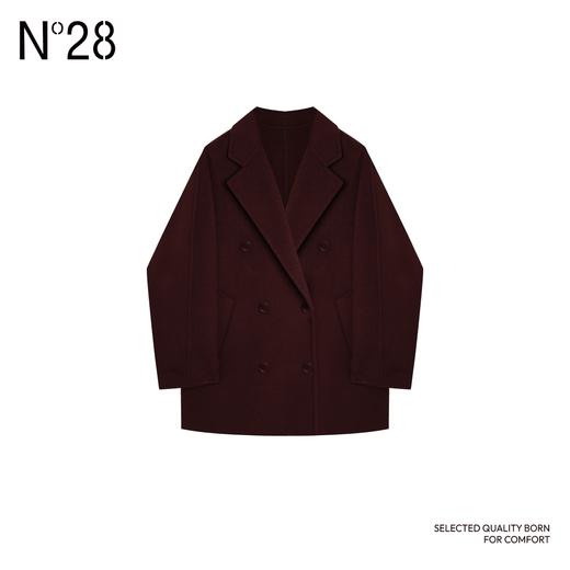 N°28【一生一件进阶版】牦牛绒双面呢大衣中长款高级气质双排扣外套8A52D812 商品图3