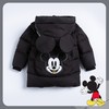 迪士尼童装冬季潮帅米奇印花羽绒服中长款连帽保暖外套224DS0795 商品缩略图3