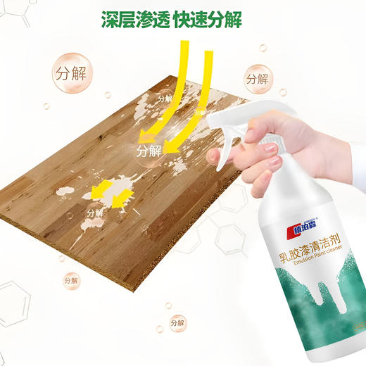 乳胶漆清洁剂保洁专用木地板瓷砖涂料腻子粉清洁剂装修残留清洗剂 商品图2