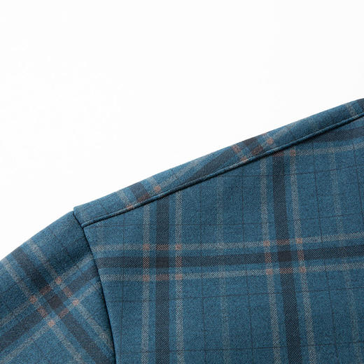 【加绒】【新款DPS】大依优型大码格子长袖衬衫弹力加肥加大胖子上衣男士T恤肥佬打底男装 商品图7