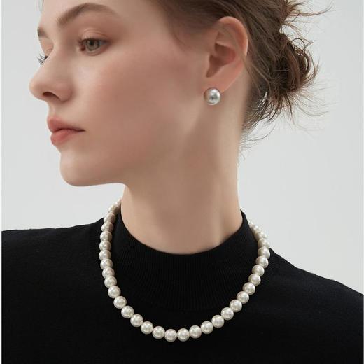 【下单赠同款耳钉】MointPhoice水晶珍珠项链 | 轻奢简约 珍珠光泽细腻 莹润透亮 三款尺寸可选 商品图2