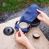 【样品特惠6折，仅1套，无货退款】陆宝陶瓷陶然盖碗旅行组一壶二杯2人泡茶功夫茶具礼品朋友伴手礼陶然盖碗旅行组 禅风黑 商品缩略图4