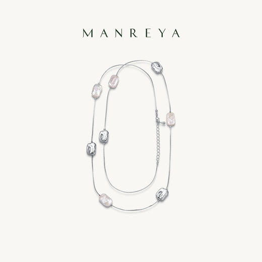 “云间月”巴洛克毛衣链金色银色两款可选，可单戴可叠戴 商品图1