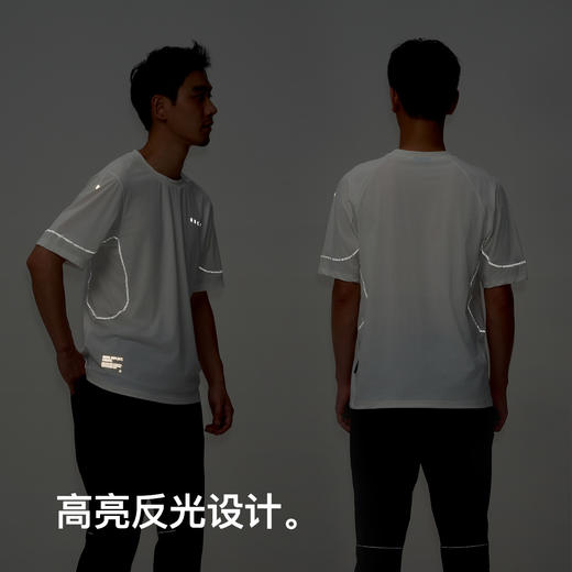 GRC桀骜无尽新款夏季通勤男女款透气速干隐藏反光线快干骑行短袖 商品图3