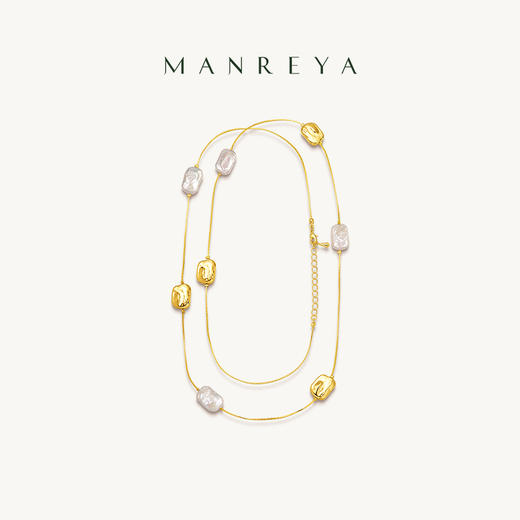 “云间月”巴洛克毛衣链金色银色两款可选，可单戴可叠戴 商品图0