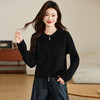 CC-AB813秋季新款上衣女百搭休闲圆领开衫外套长袖针织衫2024双拉链棒球服 商品缩略图2