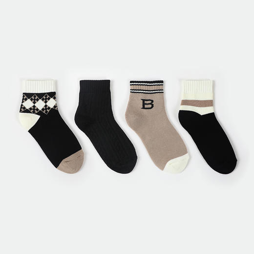 都市丽人中筒袜简约系列毛圈袜袜子女袜子LCTEB5 商品图1